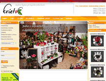 Tablet Screenshot of kvietok.com